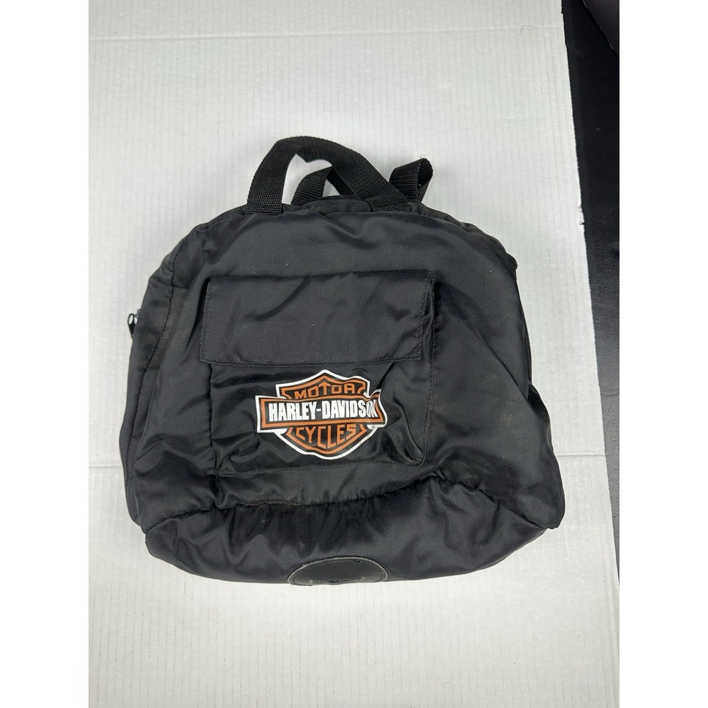 Harley Davidson Single Helmet Travel Bag Sherpa Lined Dual handles Dual zip